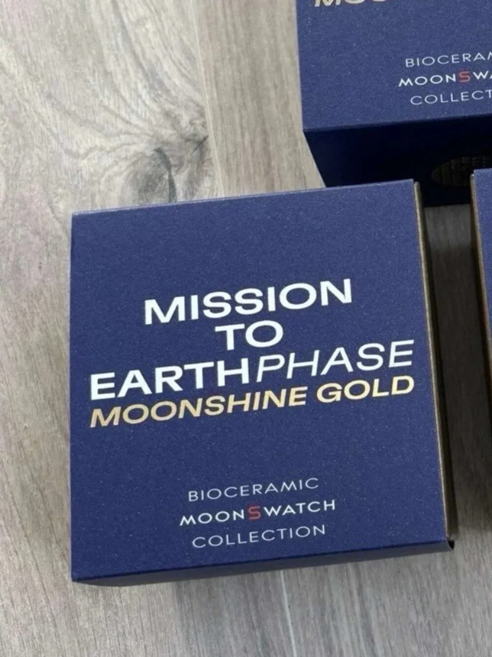 Omega x Swatch Mission to EarthPhase Moonshine Gold Snoopy Blue